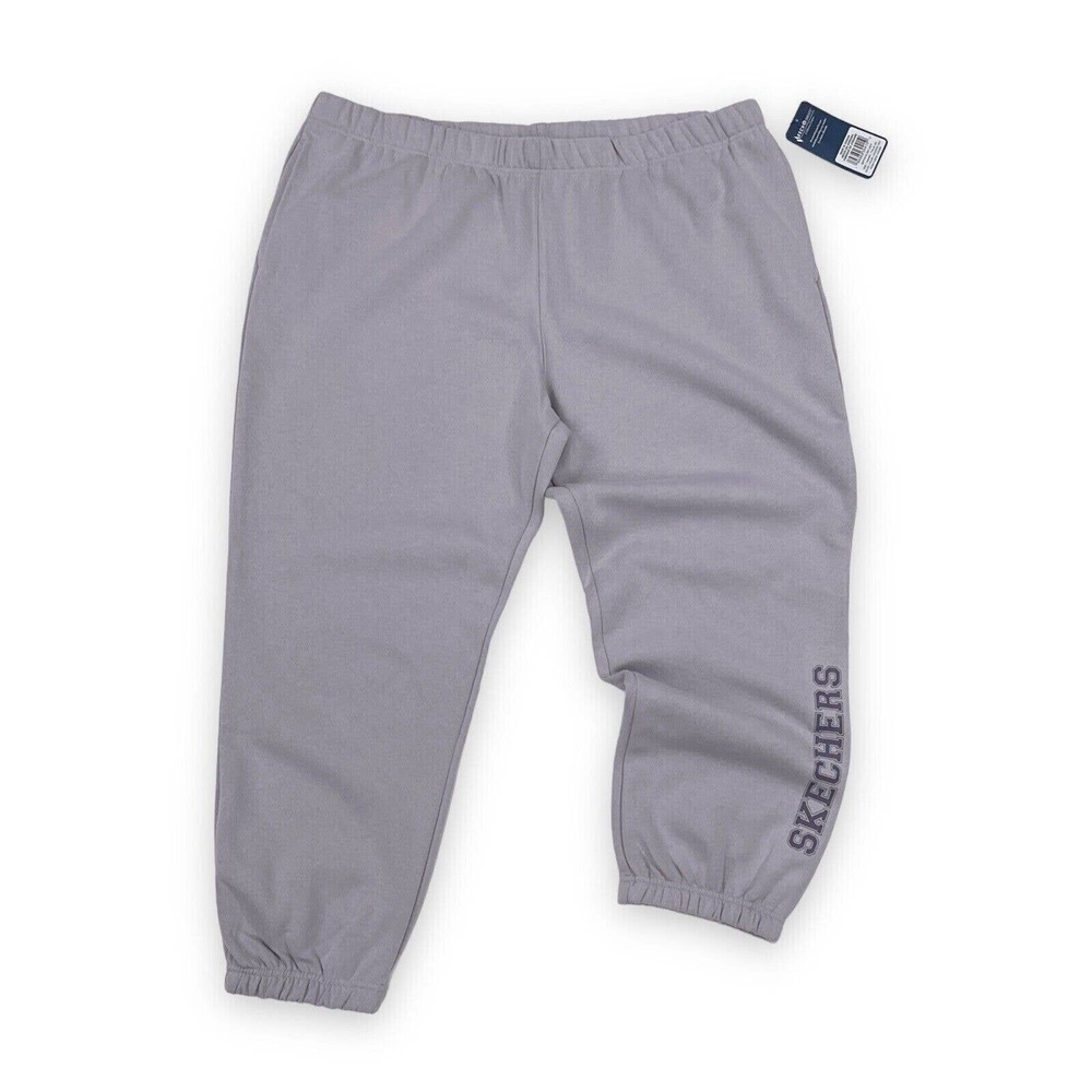 Skechers Womens Light Purple Logo Elastic Waist Jogger Sweatpants Size 3XL NWT